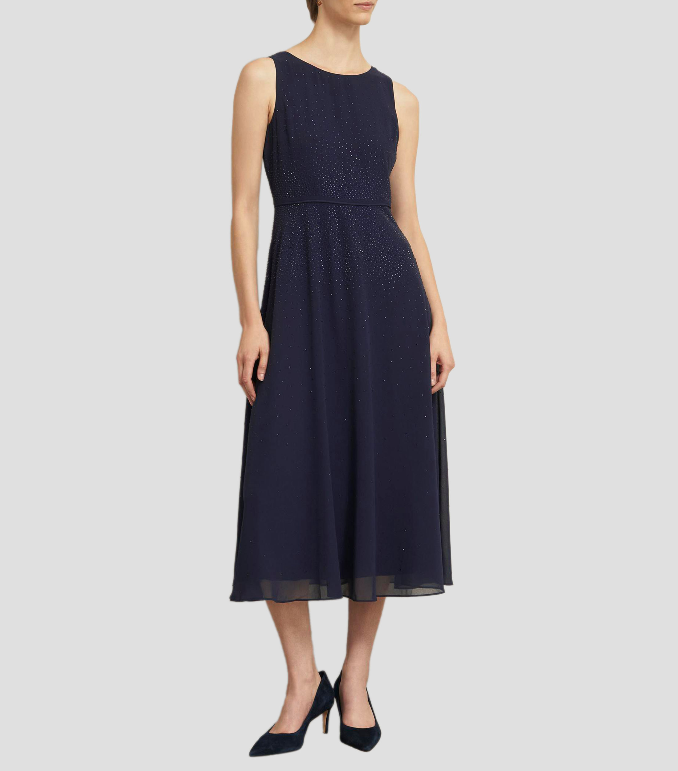 Vestido midi fantasía Mujer